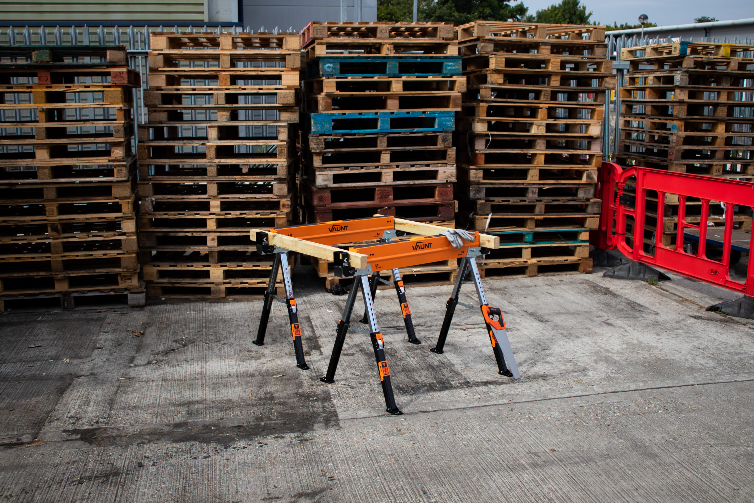 Vaunt Heavy Duty Fully Adjustable Saw Horse - Twin Pack - Image 8