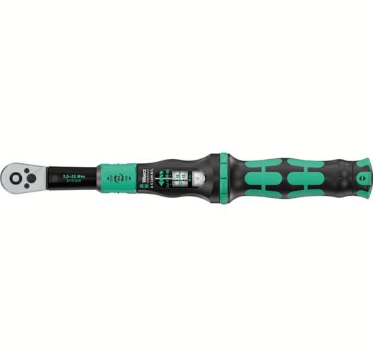 Wera Click-Torque Lock A 5 R/L 1/4" Drive Torque Wrench, Lock Function 2.5-25Nm - 075693
