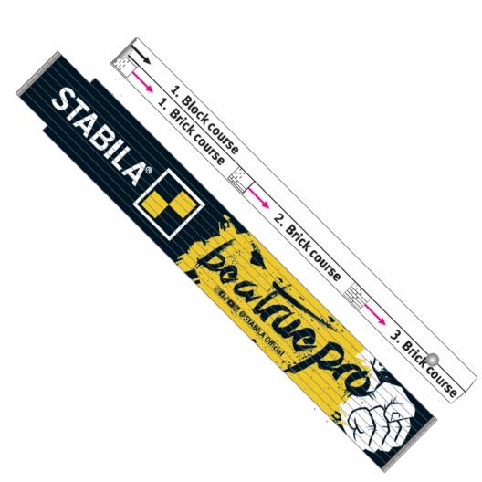 Stabila “Be A True Pro” Brick & Block Masons Folding Rule Wood – 2m