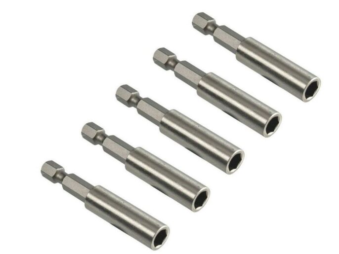 Pack of 5 x DeWalt DT7500 1/4" Drive Magnetic Bit Holder 60mm Long