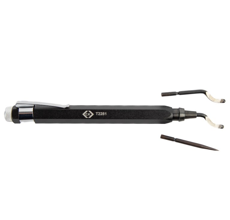 CK T2281 Pen Reamer Deburring & Scriber Tool