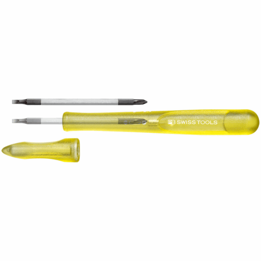 PB Swiss 168.00 Insider Pen – Pocket Tool Slim with Reversible Blade - Yellow