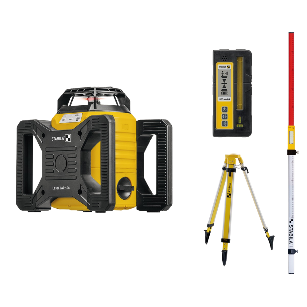 Stabila LAR 160 Rotation Laser Level, 7-Piece Set