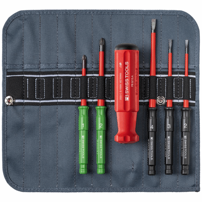 PB Swiss 5215.SU Classic VDE Slim Interchangeable Screwdriver Set