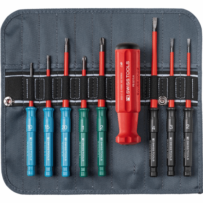 PB Swiss 5219.SU Classic VDE Slim Interchangeable Screwdriver Set