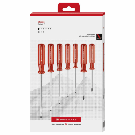 PB Swiss 250 Classic Screwdriver Set - Slotted & Phillips