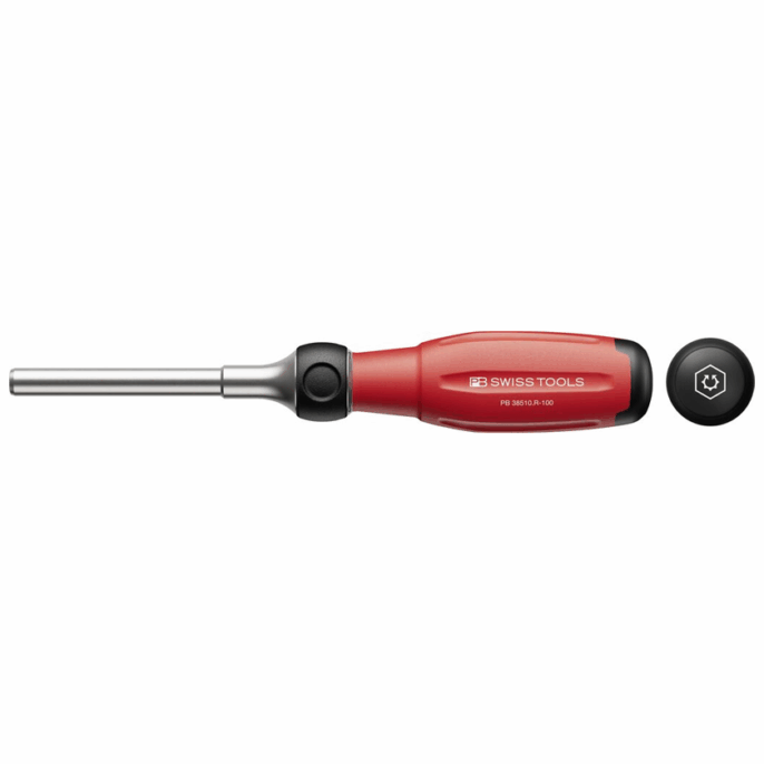 PB Swiss 38510.R-100 Twister Ratchet Screwdriver - SwissGrip Evo
