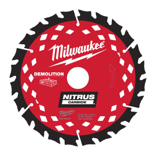 Milwaukee 4932499376 NITRUS Circular Saw Demolition Blade