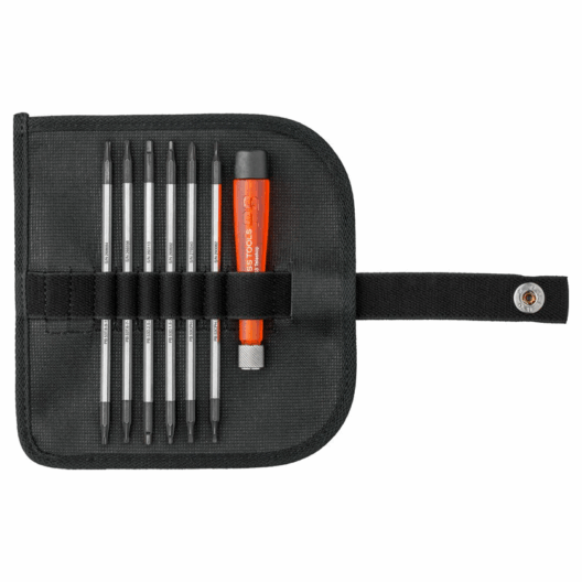 PB Swiss 513 Screwdriver Set Duplex Interchangeable Blades In Roll Up Case