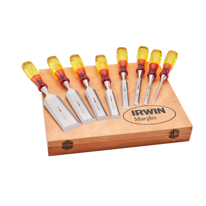 Irwin Marples MCS8 8 Piece Split-Proof Wood Chisel Set