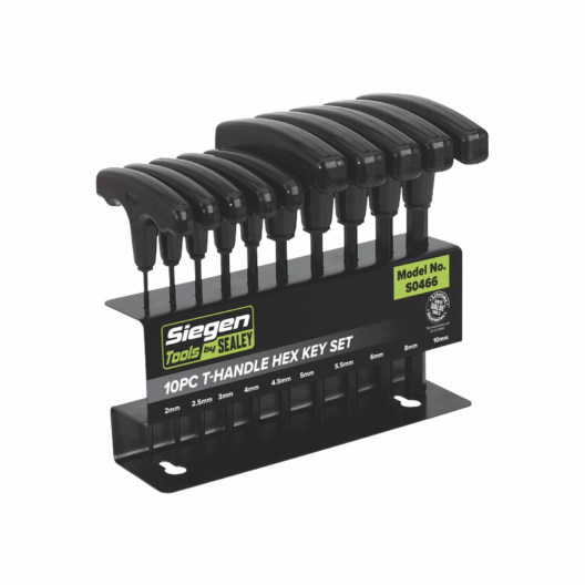 Siegen by Sealey S0466 10 Piece T Handled Hexagon Key Set 2-10mm