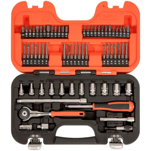 Bahco SW65 1/4″ Drive Metric Socket & Bit Set 4-13mm