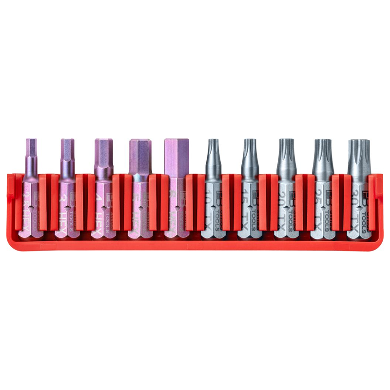 PB Swiss C6.704 PrecisionBit C6.3 Torx & Hex Screwdriver Bit Set