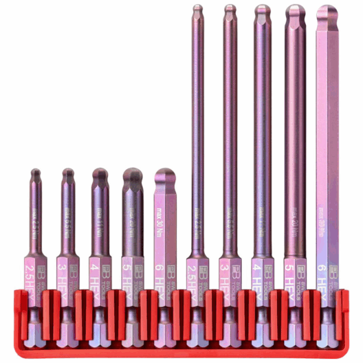 PB Swiss E6.714 PrecisionBits E 6.3 Hexagon Ball End Screwdriver BitBlock Set