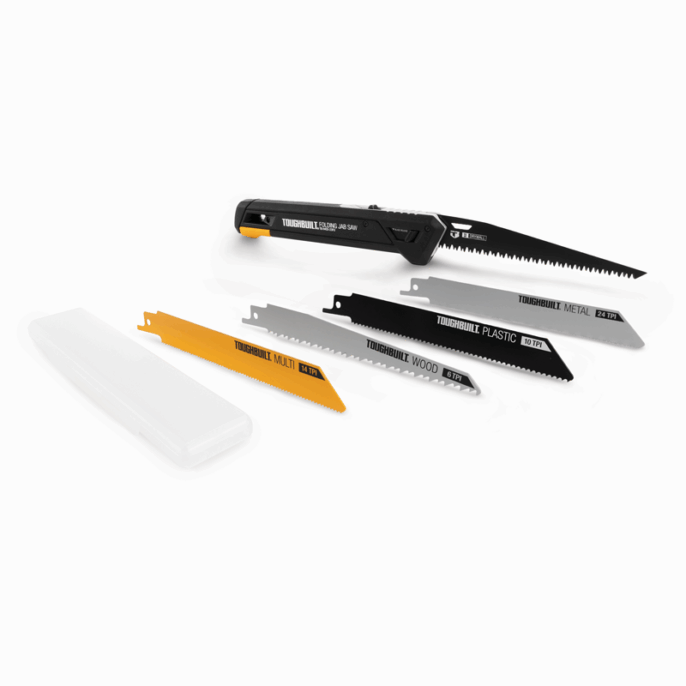 ToughBuilt TB-H4S5-23FU Folding Jab Saw + 4 Blades