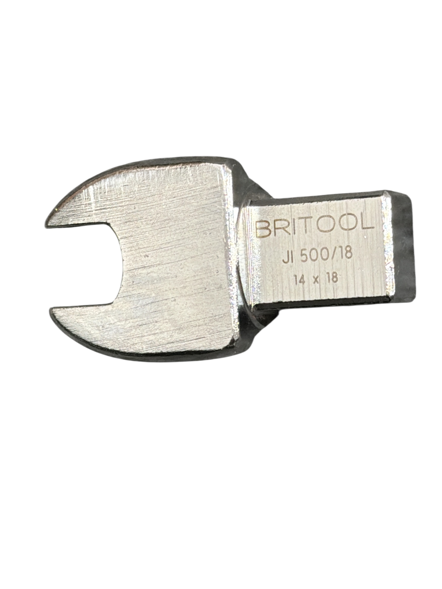 “Vintage” Britool JI500/18 14×18 Torque End Fitting – Open Jaw Wrench – 1/2″ AF.