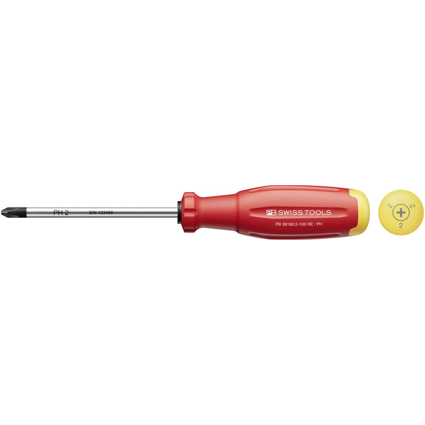 PB Swiss 38190 RB RainBow SwissGrip Evo Phillips Screwdriver PH2 x 100mm