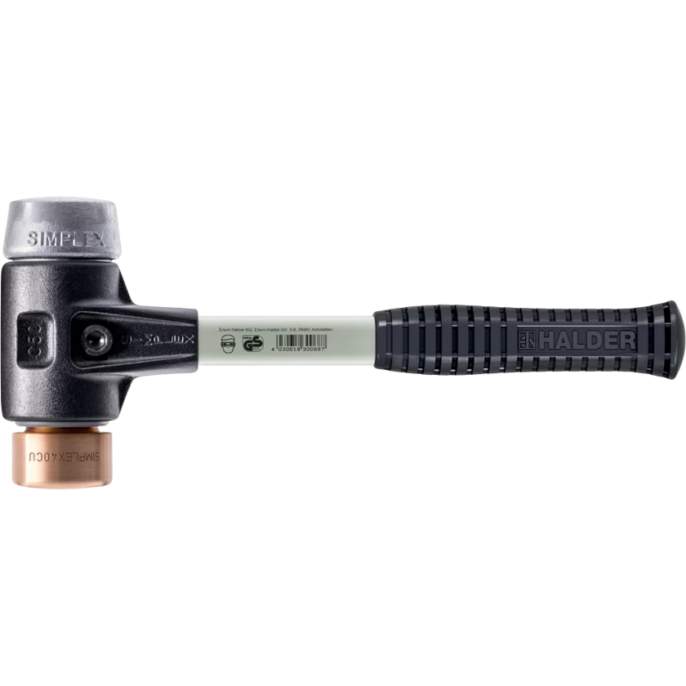 Halder 3749.030 SIMPLEX Soft-Face Hammer Mallet Copper / Soft Metal Ø 30mm