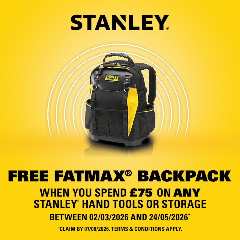 Free FATMAX Backpack When You Spend