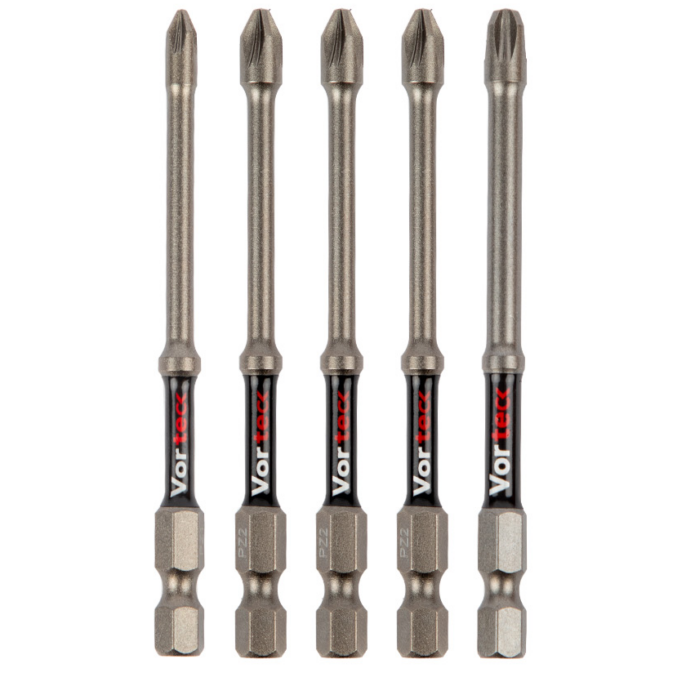 CK T4470 PZML09D5 Vorteck Pozi 90mm Mix Impact Screwdriver Bits Set