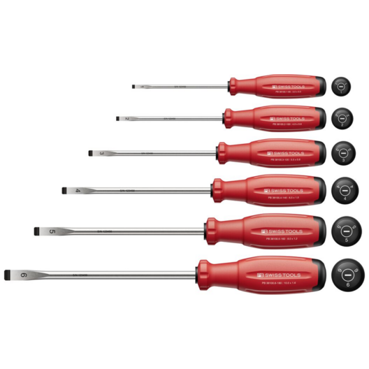 PB Swiss 38240 SwissGrip Evo Screwdriver Set - Slotted