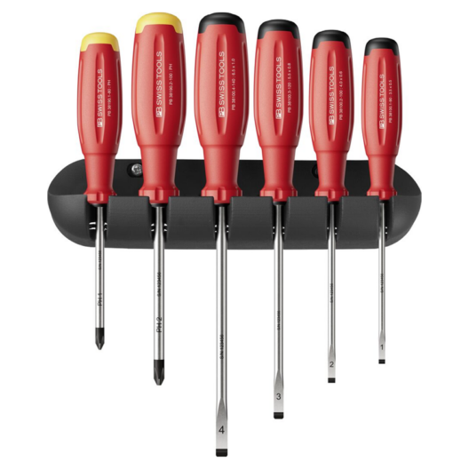 PB Swiss 38244.H SwissGrip Evo Screwdriver Set - Slotted & Phillips