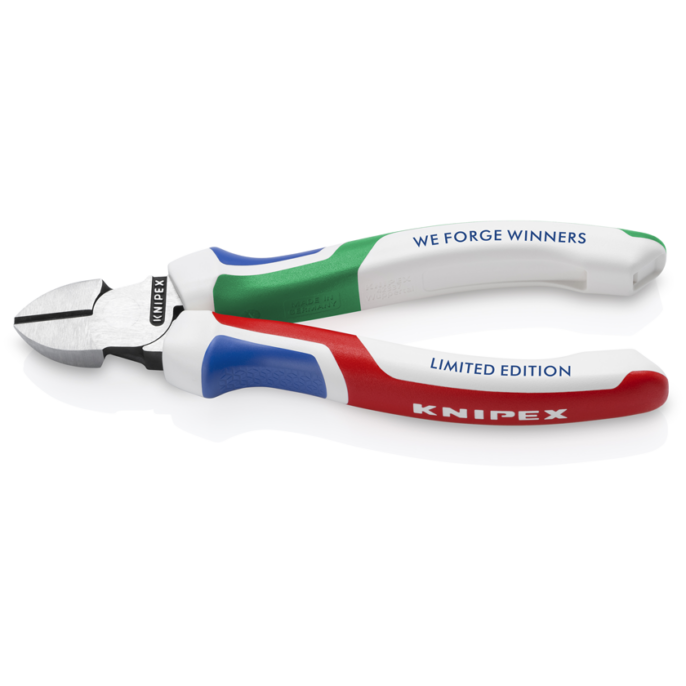 KNIPEX 70 02 160 S8 "We Forge Winners" Limited Edition Side Cutting Pliers Comfort Handles 160mm