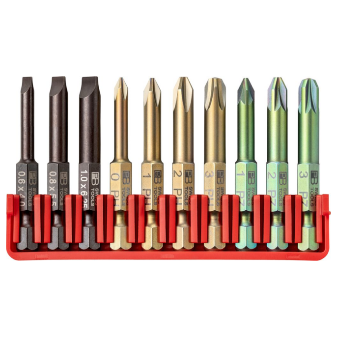 PB Swiss E6.701 PrecisionBits E 6.3 Screwdriver Bit Set