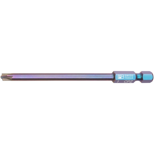PB Swiss E6L.180/1 PrecisionBit Combination PZ/S Screwdriver Bit - #1