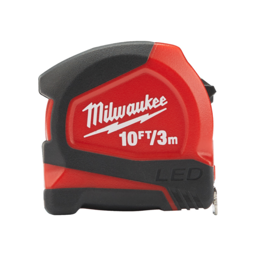 Milwaukee 4932501678 LED Light Pocket Tape Measure 3m/10Ft
