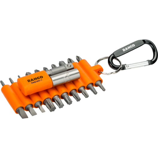 Bahco 59S/22-1 22 Piece Screwdriver Bit Set Carabiner Style
