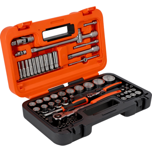 Bahco S61MC2H 61 Piece 1/4 & 1/2" Drive Metric Socket & Bit Set