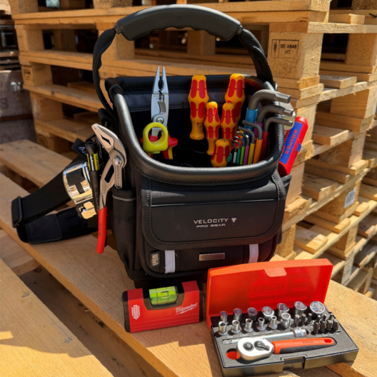 Knipex, Wera, CK Etc Electricians VDE Tool Kit Set in Velocity Rogue 1 Tote Tool Bag