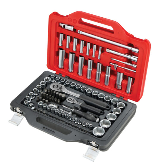 Facom "START" RSL.151-EP100PB 100pce. 1/4" & 1/2" Drive 6 Point Socket & Bit Set 4-32mm