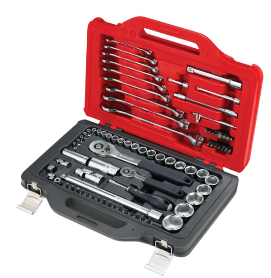 Facom "START" RSL.151-EPW82PB 82pce. 1/4" & 1/2" Drive 6 Point Socket & Spanner Set 4-32mm