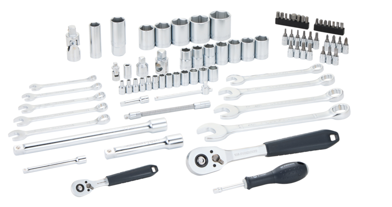 Facom "START" RSL.151-EPW82PB 82pce. 1/4" & 1/2" Drive 6 Point Socket & Spanner Set 4-32mm - Image 5