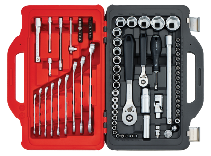 Facom "START" RSL.151-EPW82PB 82pce. 1/4" & 1/2" Drive 6 Point Socket & Spanner Set 4-32mm - Image 2