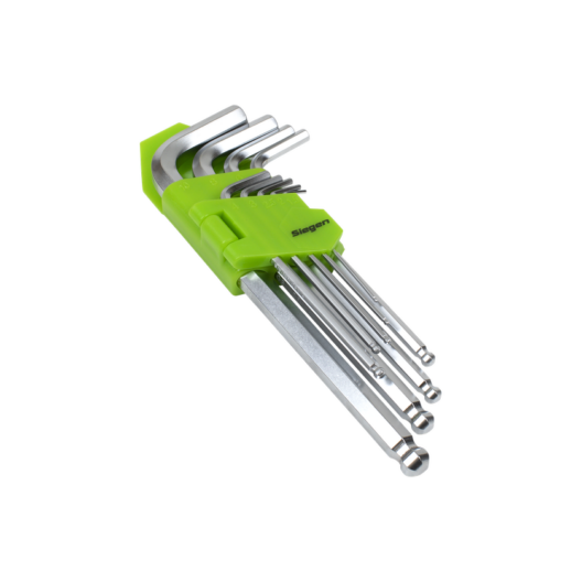 Siegen by Sealey S01260 9 Piece Long Ball End Hexagon Allen Key Set 1.5-10mm
