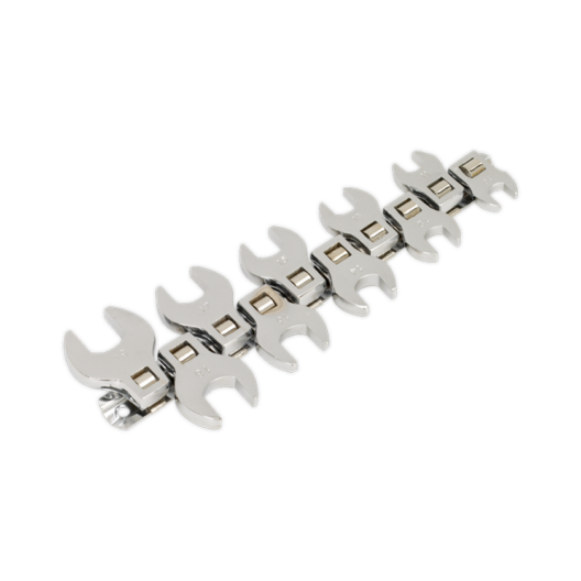 Siegen by Sealey S0866 10 Piece 3/8" Drive Open End Crow Foot Spanner Set 10-19mm