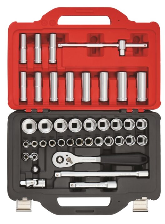 Facom "START" SL.151-EP41PB 41pce. 1/2" Drive 6 Point Socket Set 8 - 32mm + Deep Sockets 12 - 24mm
