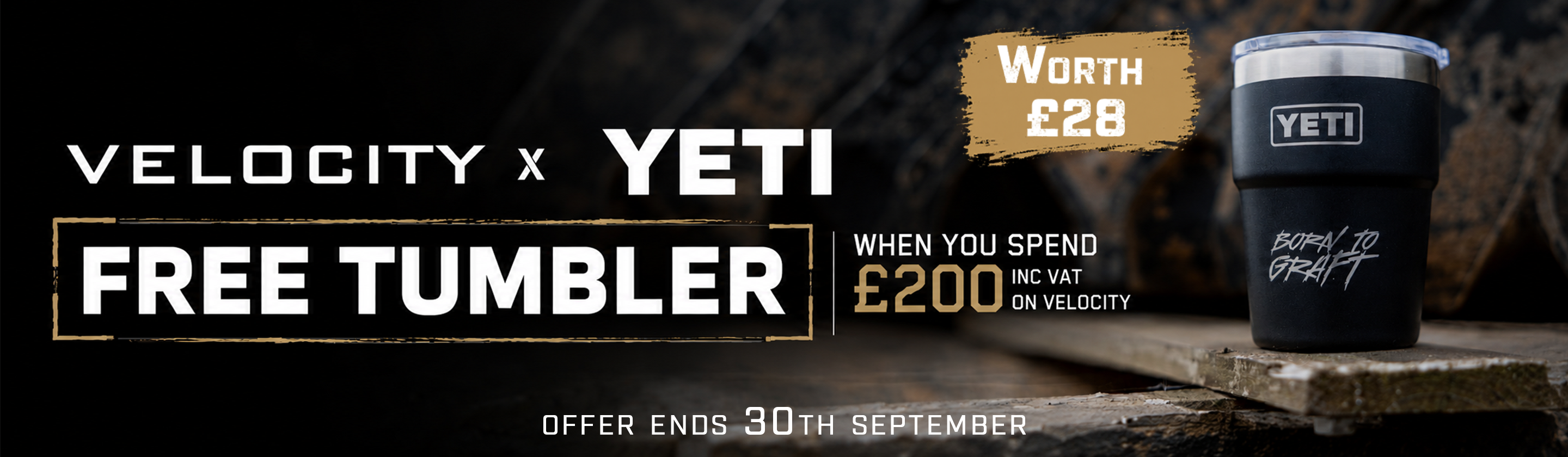 Claim a Free Velocity x YETI Tumbler