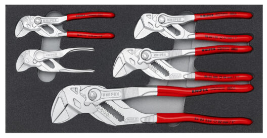 Knipex 00 20 01 V24 5 Piece Pliers Wrench Plier Set in Foam Tray