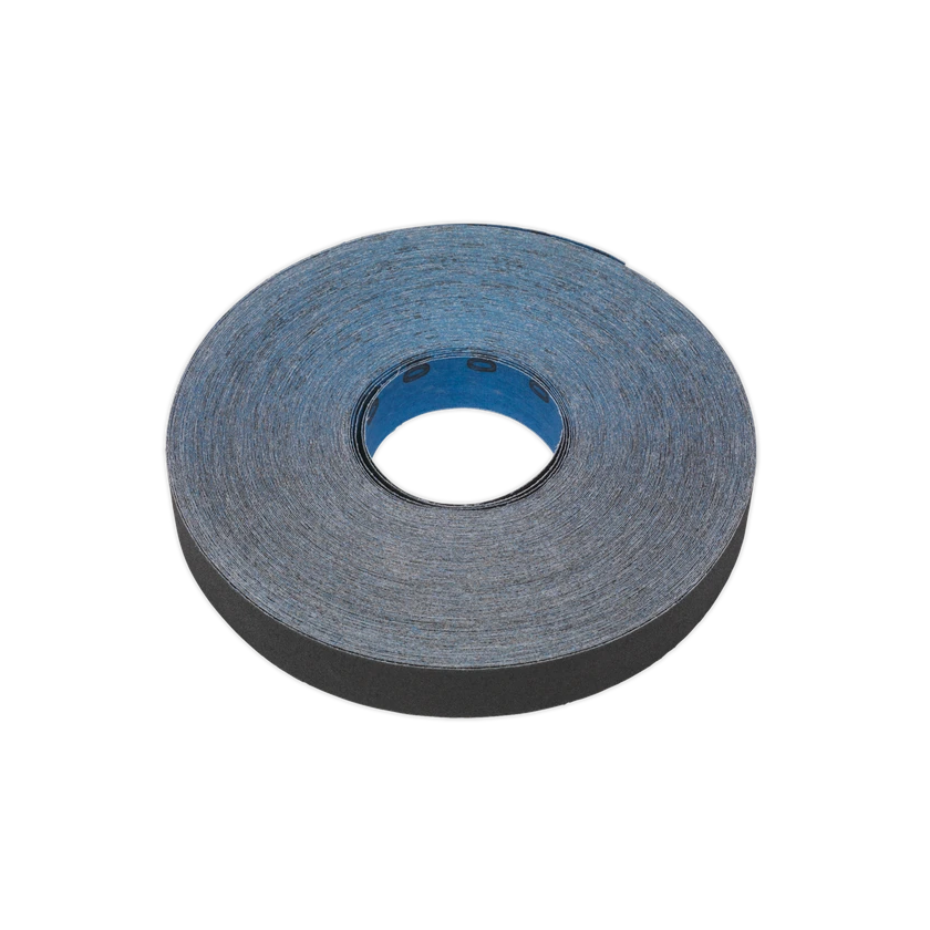 Sealey ER2525120 120 Grit Blue Twill Emery Roll 25mm x 25 Metres - Image 2