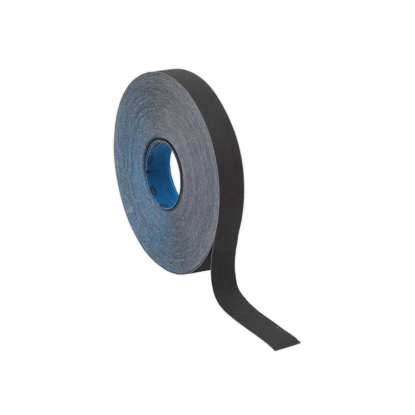 Sealey ER2525120 120 Grit Blue Twill Emery Roll 25mm x 25 Metres