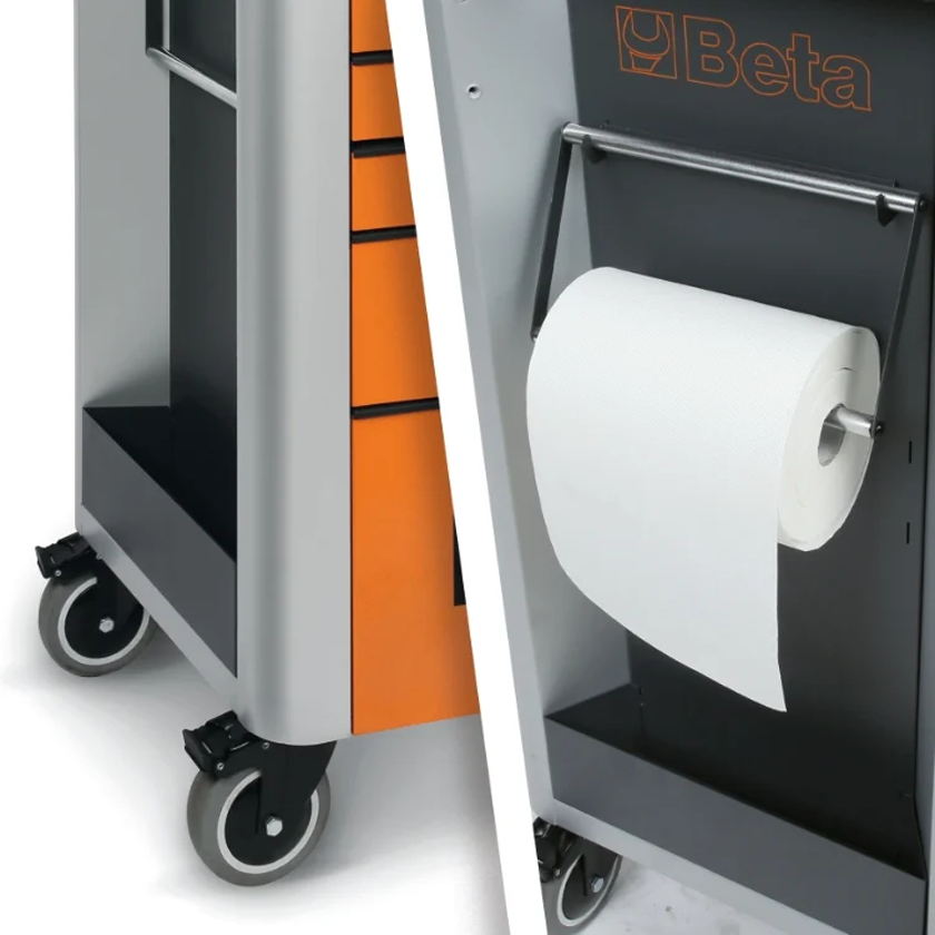Beta RSC39/5 5 Drawer Mobile Roller Cabinet - Red - Image 8