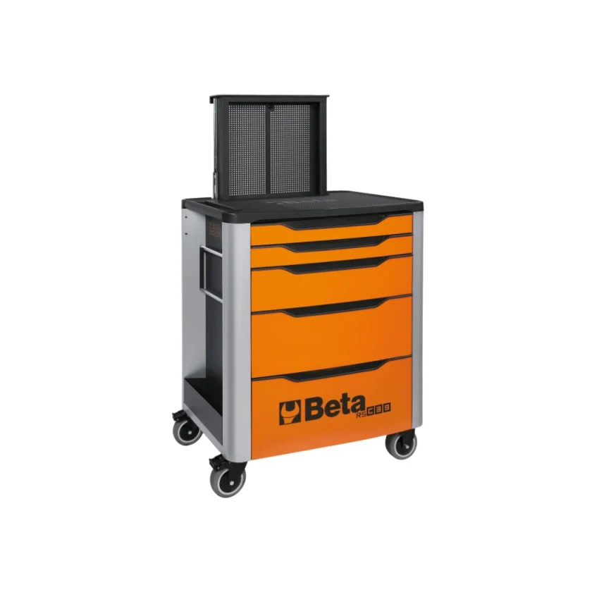 Beta RSC39/5 5 Drawer Mobile Roller Cabinet - Red - Image 3