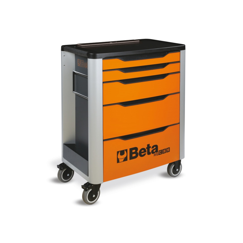 Beta RSC39/5 5 Drawer Mobile Roller Cabinet - Red - Image 5