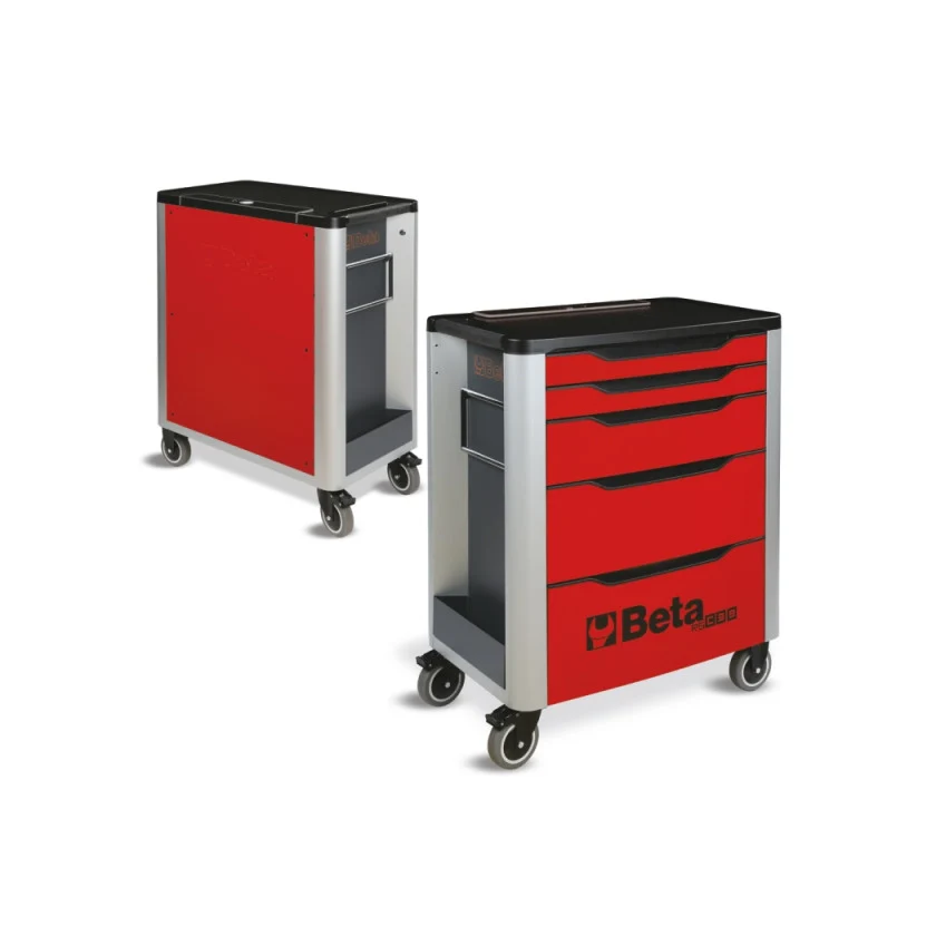 Beta RSC39/5 5 Drawer Mobile Roller Cabinet - Red