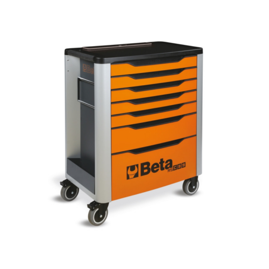 Beta RSC39/7 7 Drawer Mobile Roller Cabinet - Orange