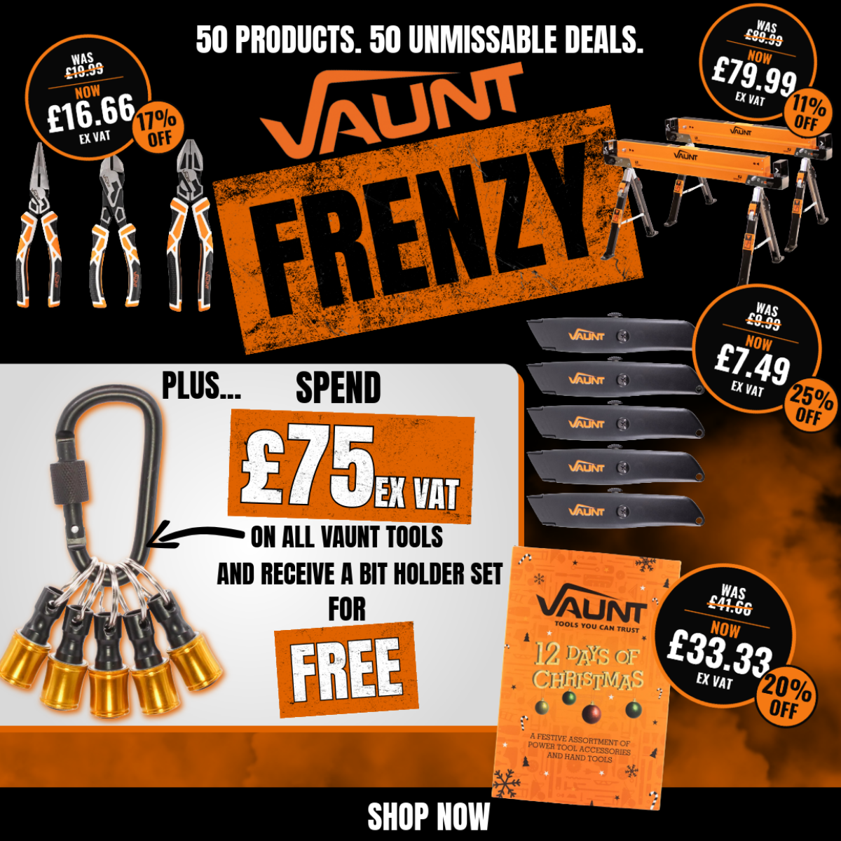 Vaunt Frenzy - 50 Unmissable Deals